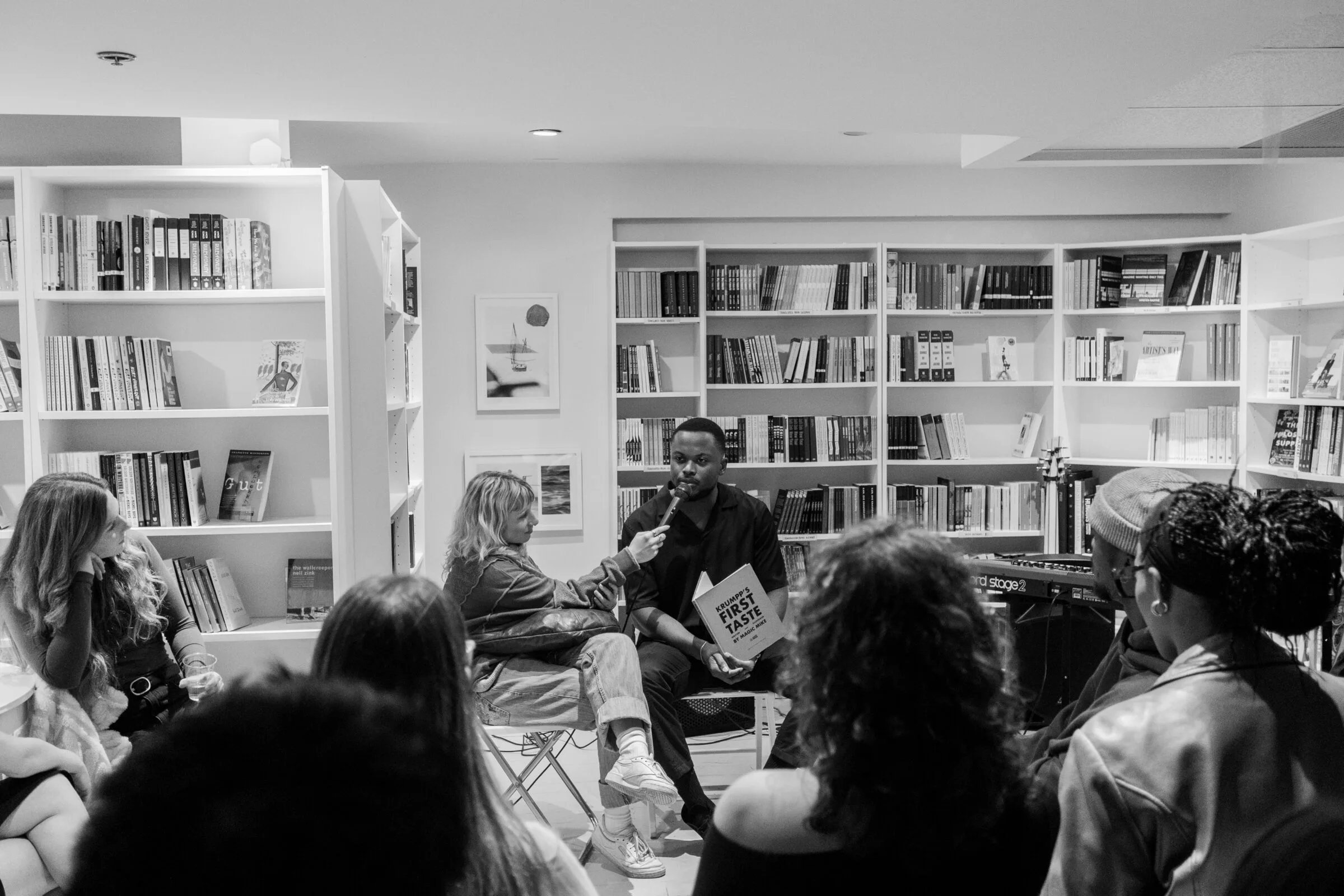 Michael Gayle at a bookstore signing