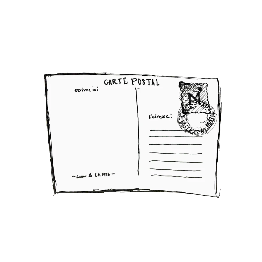 Subscribe to Letters, by Magic Mike — hand-drawn postcard